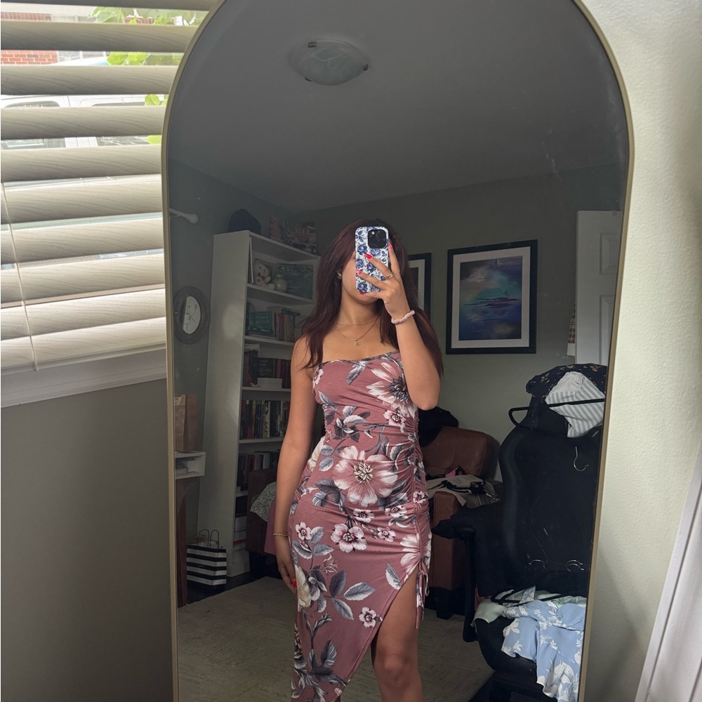 Floral Pink Women's Dress